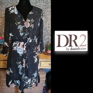 DR2 Black Floral Dress